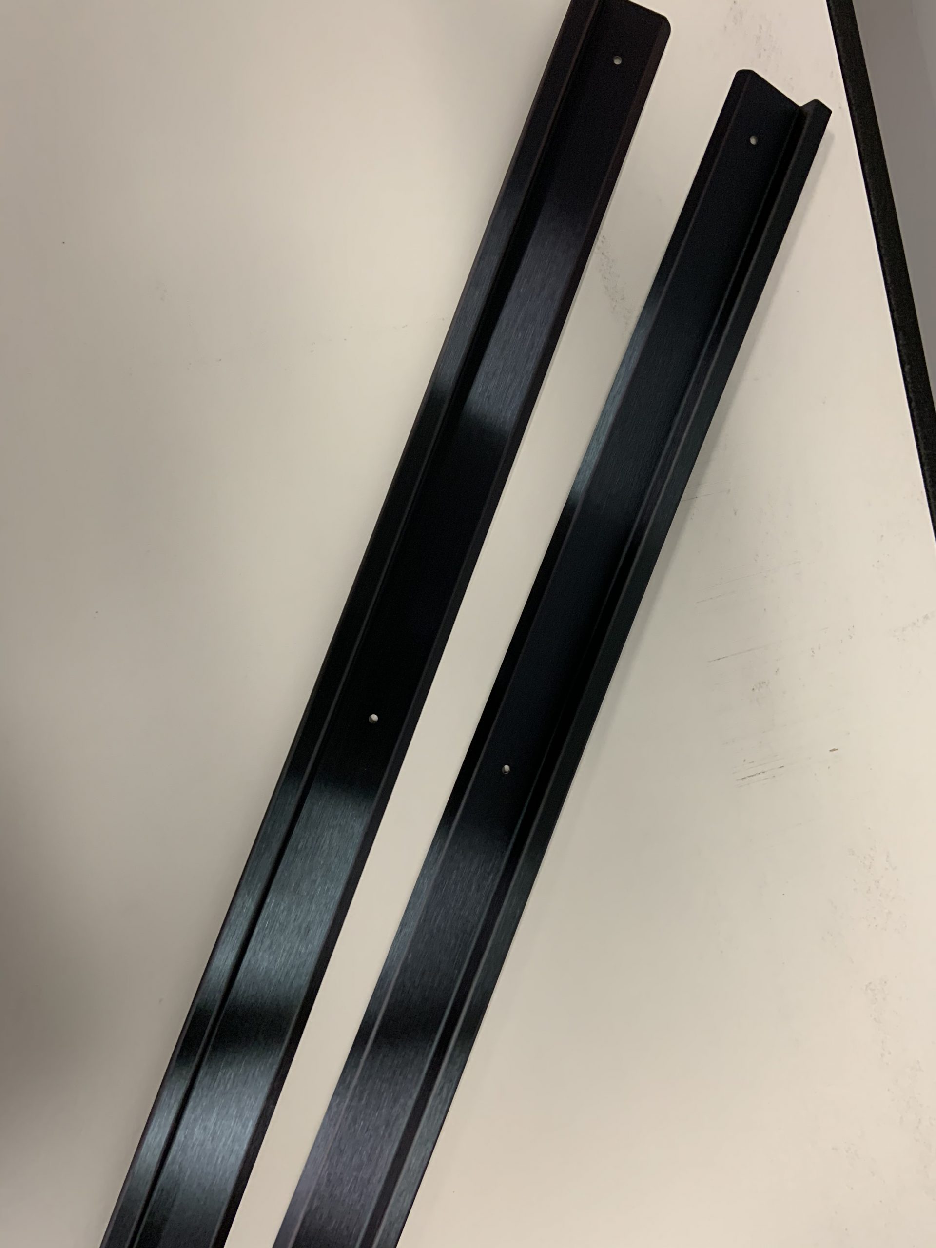 R100/1200/1300 2 Door Black Scuff Plates - BLANK