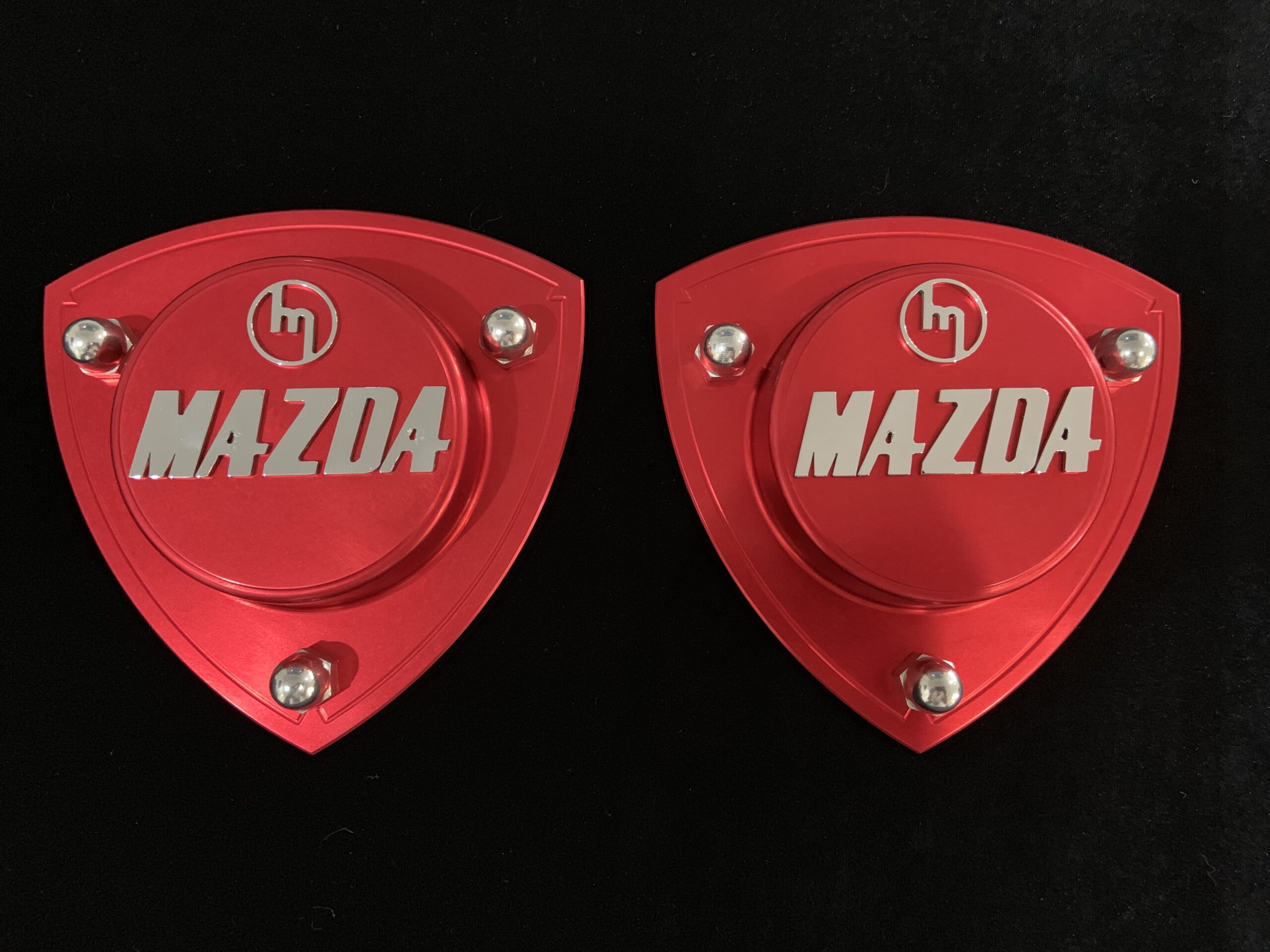 Mazda Rx2 Billet RED Strut Top - M MAZDA