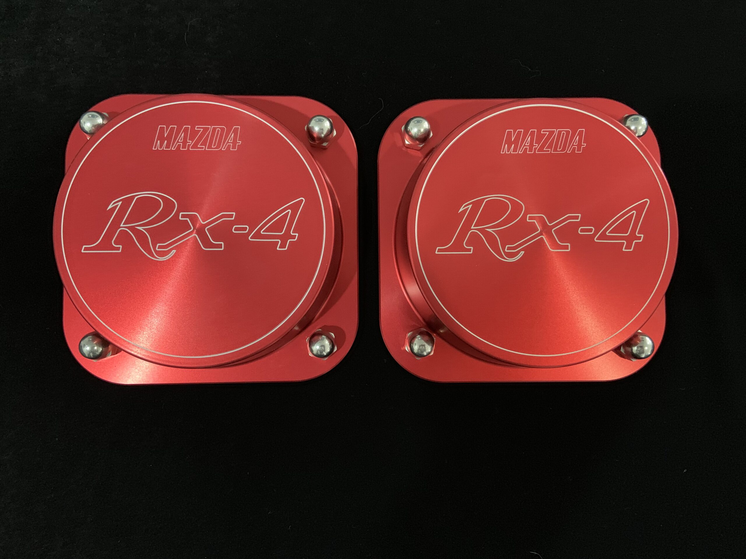 Mazda Rx4 Red Billet Alloy Strut Tops