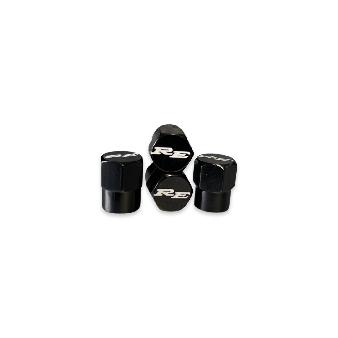 Black RE Valve Caps