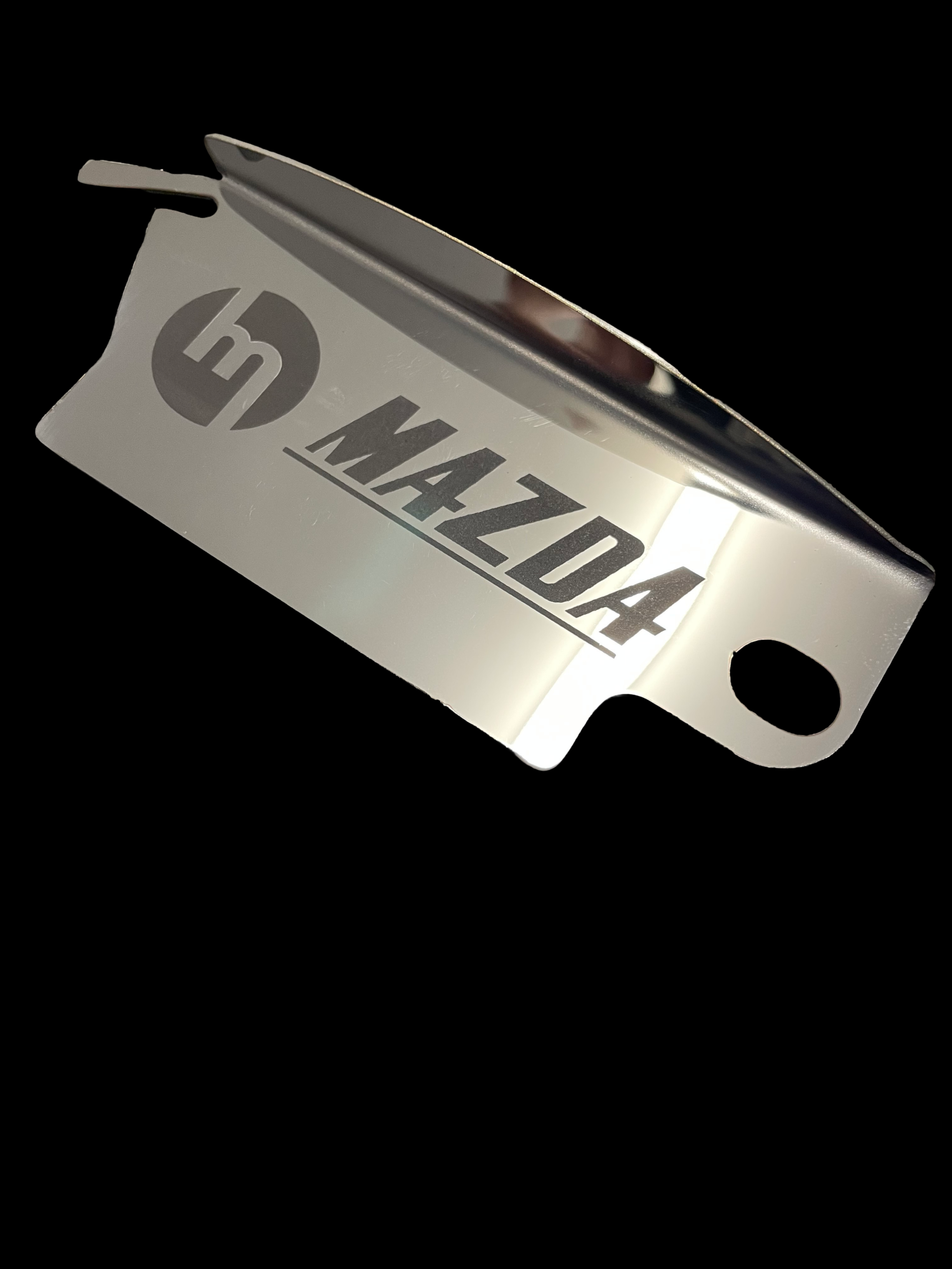Polished M MAZDA with Bar Flywheel Cover - 13b
