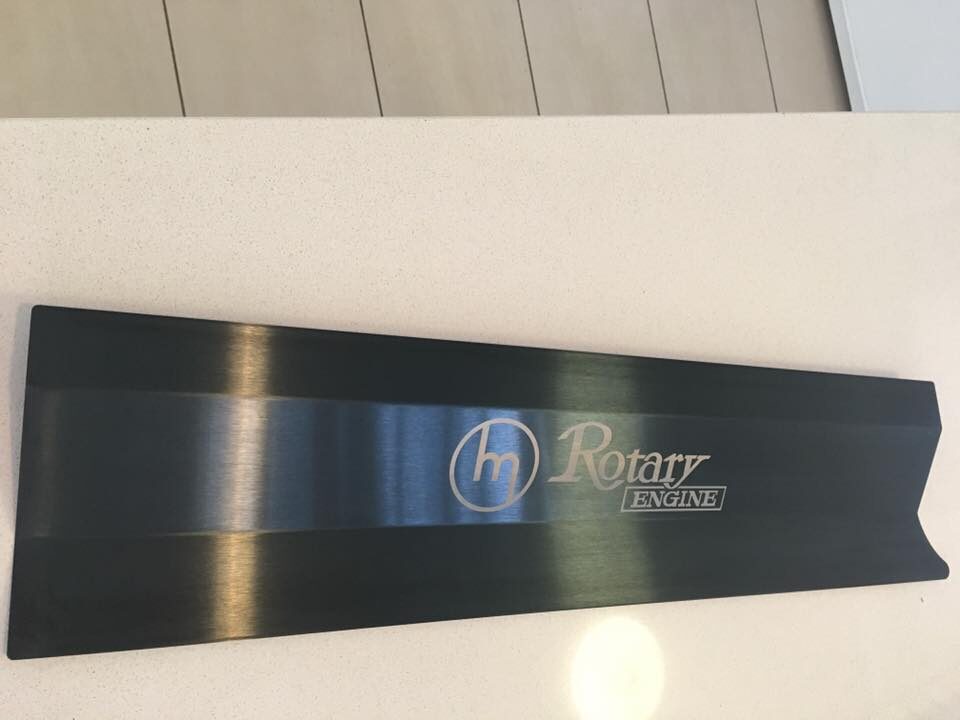 Rx7 Gen1 Radiator shroud with M Rotary Engine engraved